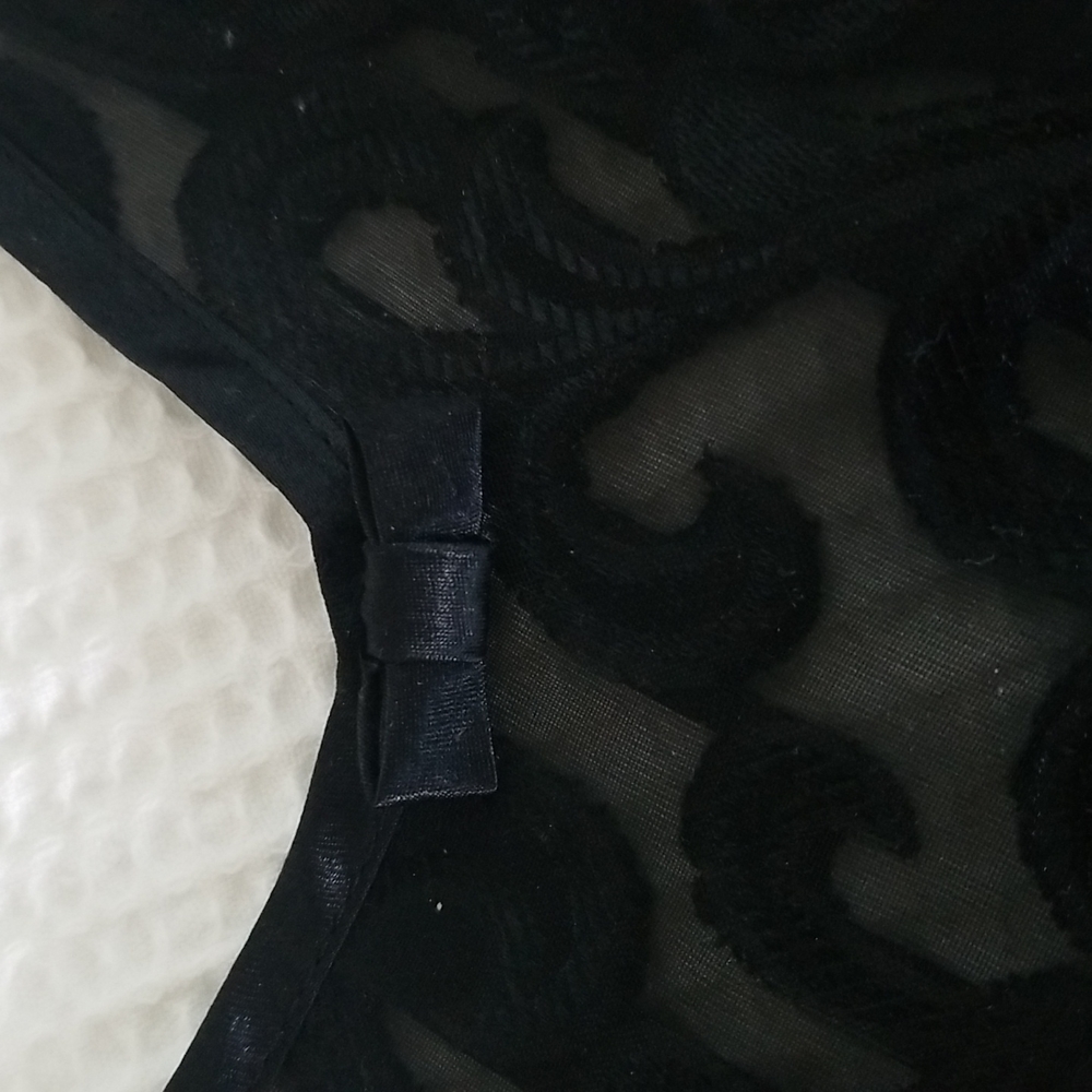 Frederick's of Hollywood Black Lace Slip Size L - Picture 8 of 14